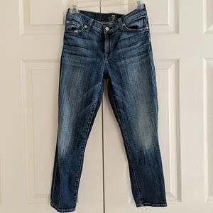 7 For All Mankind cropped skinny jeans